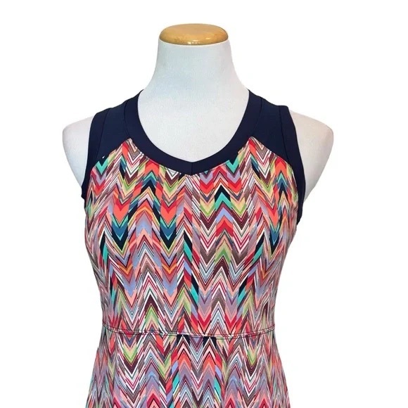 Title Nine Diamalete Chevron Athletic Golf Dress Size Small S - Picture 2 of 11